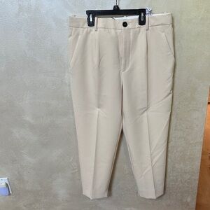 NWT Zara Women's Tan Trousers sz 10